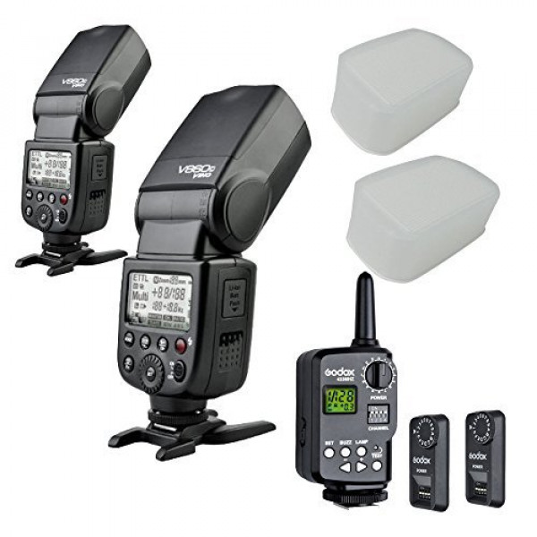 Akku getestet] 2 Godox V860 V860 C E-TTL Speedlite Blitz FR Canon + ft-16s Set-34